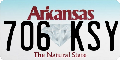 AR license plate 706KSY