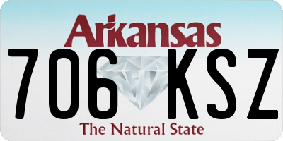 AR license plate 706KSZ