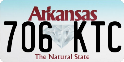 AR license plate 706KTC