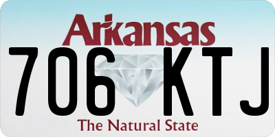 AR license plate 706KTJ