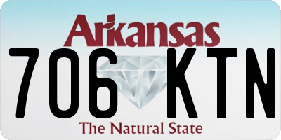 AR license plate 706KTN