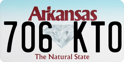 AR license plate 706KTO