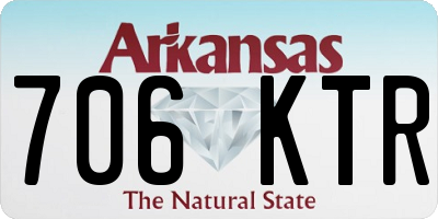 AR license plate 706KTR