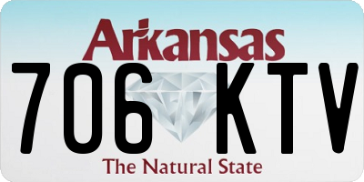 AR license plate 706KTV