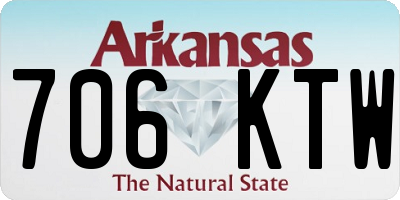 AR license plate 706KTW