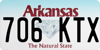 AR license plate 706KTX