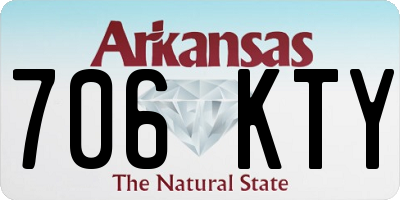 AR license plate 706KTY