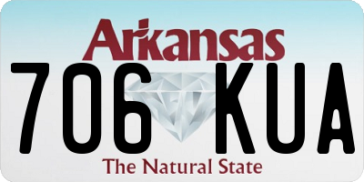 AR license plate 706KUA