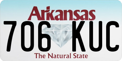 AR license plate 706KUC