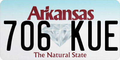 AR license plate 706KUE