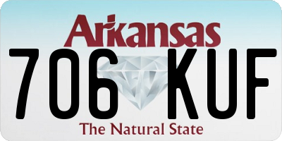 AR license plate 706KUF