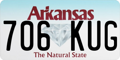 AR license plate 706KUG