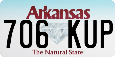 AR license plate 706KUP