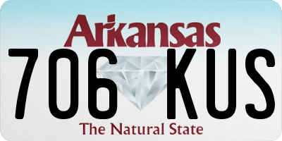 AR license plate 706KUS
