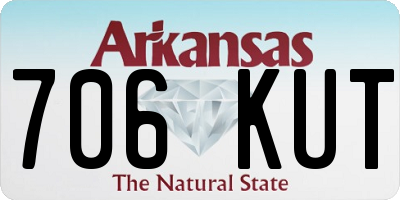 AR license plate 706KUT