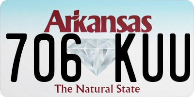 AR license plate 706KUU