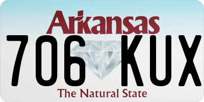 AR license plate 706KUX