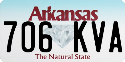AR license plate 706KVA