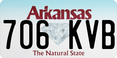 AR license plate 706KVB