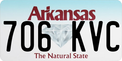 AR license plate 706KVC