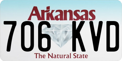 AR license plate 706KVD