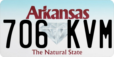 AR license plate 706KVM