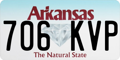 AR license plate 706KVP