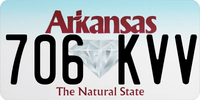 AR license plate 706KVV