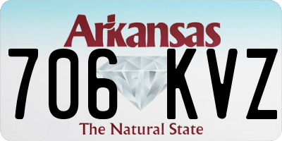 AR license plate 706KVZ
