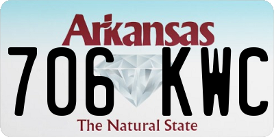 AR license plate 706KWC