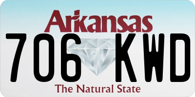 AR license plate 706KWD