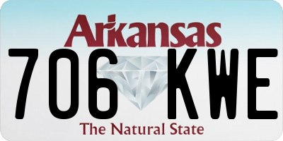 AR license plate 706KWE