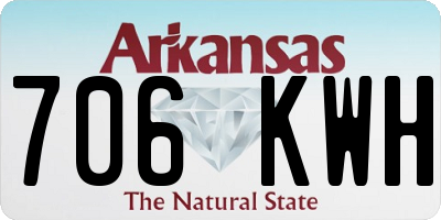 AR license plate 706KWH