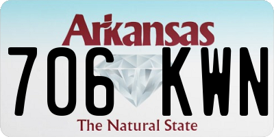 AR license plate 706KWN