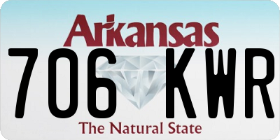 AR license plate 706KWR