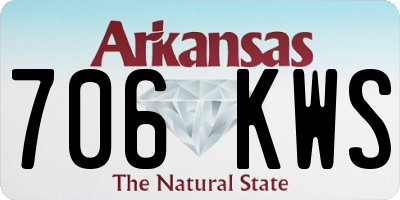 AR license plate 706KWS