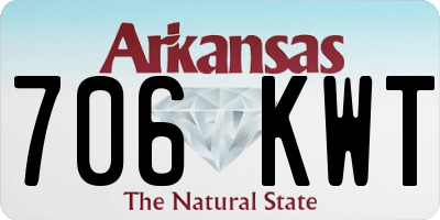 AR license plate 706KWT