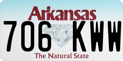 AR license plate 706KWW
