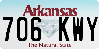 AR license plate 706KWY
