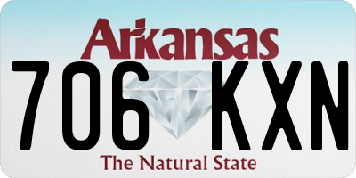 AR license plate 706KXN