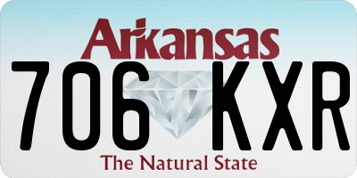 AR license plate 706KXR