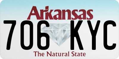AR license plate 706KYC