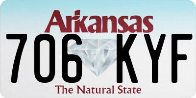 AR license plate 706KYF