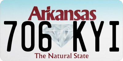 AR license plate 706KYI