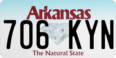 AR license plate 706KYN