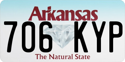 AR license plate 706KYP