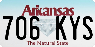 AR license plate 706KYS