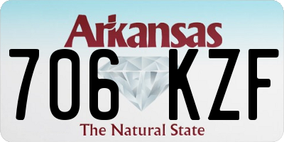 AR license plate 706KZF