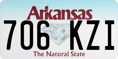 AR license plate 706KZI