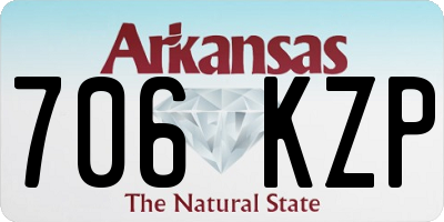 AR license plate 706KZP